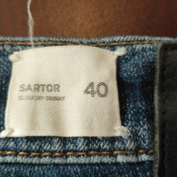 Men's Vintage Hudson  Sartor Slouchy Skinny Jeans Size 40 - Picture 6 of 6